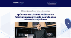 Desktop Screenshot of masterdemezclaconsoma.com